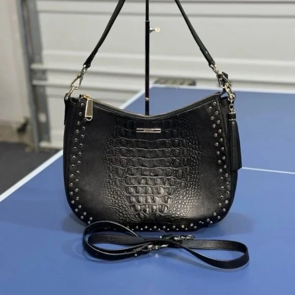 Brahmin Black Daphne Winston Shoulder Bag- Used